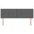 Tăblie cap cu headboard Manual Gri închis 160 cm țesătură GartenMobel Dekor