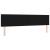 Tăblie cap Pe perete cu headboard Manual Negru 200 cm Catifea GartenMobel Dekor