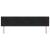 Tăblie cap Pe perete cu headboard Manual Negru 200 cm Catifea GartenMobel Dekor