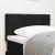 Tăblie cap Pe perete Geometric cu headboard Negru 80 cm Catifea GartenMobel Dekor