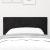 Tăblie cap Pe perete Geometric cu headboard Negru 80 cm Catifea GartenMobel Dekor