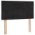 Tăblie cap Pe perete Geometric cu headboard Negru 80 cm Catifea GartenMobel Dekor