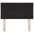 Tăblie cap Pe perete Geometric cu headboard Negru 80 cm Catifea GartenMobel Dekor
