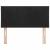 Tăblie cap Pe perete Geometric Manual Negru 100 cm Catifea GartenMobel Dekor