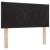 Tăblie cap Pe perete Geometric Manual Negru 100 cm Catifea GartenMobel Dekor
