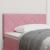 Tăblie cap Pe perete Geometric cu headboard Roz 100 cm Catifea GartenMobel Dekor