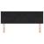 Tăblie cap Pe perete Geometric Manual Negru 144 cm Catifea GartenMobel Dekor