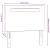 Tăblie cap Pe perete cu headboard Manual Gri 90 cm PVC GartenMobel Dekor