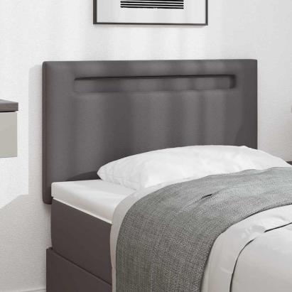 Tăblie cap Pe perete cu headboard Manual Gri 90 cm PVC GartenMobel Dekor