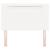 Tăblie cap Pe perete cu headboard Manual Alb 100 cm PVC GartenMobel Dekor