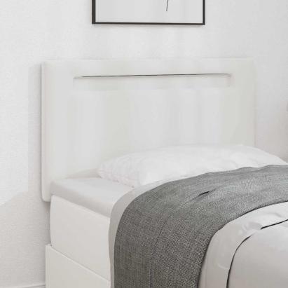 Tăblie cap Pe perete cu headboard Manual Alb 100 cm PVC GartenMobel Dekor