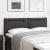 Tăblie cap Pe perete cu headboard Manual Negru 144 cm PVC GartenMobel Dekor