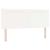 Tăblie cap Pe perete cu headboard Manual Alb 160 cm PVC GartenMobel Dekor