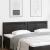 Tăblie cap Pe perete cu headboard Manual Negru 200 cm PVC GartenMobel Dekor