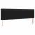 Tăblie cap Pe perete cu headboard Manual Negru 200 cm PVC GartenMobel Dekor