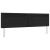 Tăblie cap Pe perete cu headboard Manual Negru 200 cm PVC GartenMobel Dekor