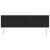 Tăblie cap Pe perete cu headboard Manual Negru 200 cm PVC GartenMobel Dekor