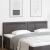 Tăblie cap Pe perete cu headboard Manual Gri 200 cm PVC GartenMobel Dekor