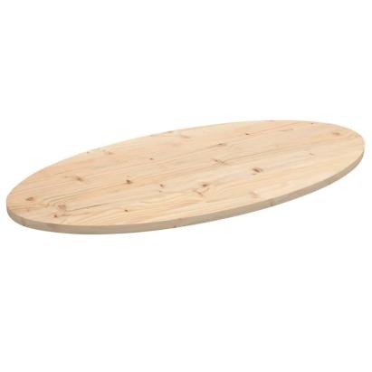 Blat de masă, 100x50x2,5 cm, lemn masiv de pin, oval GartenMobel Dekor