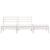 Canapea de grădină cu 3 locuri, alb, lemn masiv de pin GartenMobel Dekor