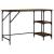 Birou, stejar fumuriu, 120x50x75 cm, metal și lemn prelucrat GartenMobel Dekor