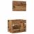 Set de Mobilă pentru Baie 2 pcs Lemn Vechi 57 x 37 x 45 cm GartenMobel Dekor