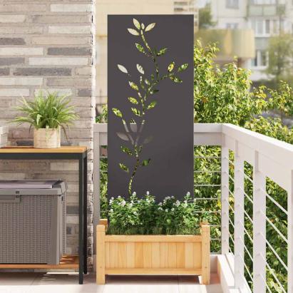 Panou Decorativ de Grădină Negru 50 x 140 cm GartenMobel Dekor