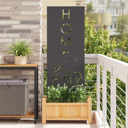 Panou Decorativ de Grădină Negru 50 x 140 cm GartenMobel Dekor