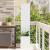 Ghiveci de Grădină cu Panou Decorativ Alb 32 x 140 cm GartenMobel Dekor