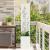 Ghiveci de Grădină cu Panou Decorativ Alb 32 x 140 cm GartenMobel Dekor