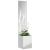 Ghiveci de Grădină cu Panou Decorativ Argintiu 32 x 140 cm GartenMobel Dekor