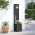 Ghiveci de Grădină cu Panou Decorativ Negru 32 x 140 cm GartenMobel Dekor