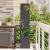 Ghiveci de Grădină cu Panou Decorativ Negru 32 x 140 cm GartenMobel Dekor