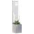 Ghiveci de Grădină cu Panou Decorativ Argintiu 32 x 140 cm GartenMobel Dekor