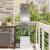 Ghiveci de Grădină cu Panou Decorativ Argintiu 32 x 140 cm GartenMobel Dekor