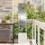 Ghiveci de Grădină cu Panou Decorativ Argintiu 32 x 140 cm GartenMobel Dekor