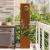 Ghiveci de Grădină cu Panou Decorativ Ruginit 32 x 140 cm GartenMobel Dekor