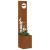 Ghiveci de Grădină cu Panou Decorativ Ruginit 32 x 140 cm GartenMobel Dekor