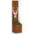 Ghiveci de Grădină cu Panou Decorativ Ruginit 32 x 140 cm GartenMobel Dekor