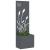 Ghiveci de Grădină cu Panou Decorativ Antracit 50 x 140 cm GartenMobel Dekor