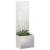 Ghiveci de Grădină cu Panou Decorativ Argintiu 50 x 140 cm GartenMobel Dekor