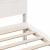 Cadru de pat cu headboard Alb 120 x 200 cm Lemn masiv de pin GartenMobel Dekor