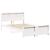 Cadru de pat cu headboard Alb 120 x 200 cm Lemn masiv de pin GartenMobel Dekor