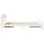Cadru de pat cu headboard Alb 120 x 190 cm Lemn masiv de pin GartenMobel Dekor