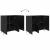 Bufet Negru 90 x 34 x 80 cm Lemn compozit GartenMobel Dekor