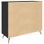 Bufet Negru 90 x 34 x 80 cm Lemn compozit GartenMobel Dekor
