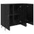 Bufet Negru 90 x 34 x 80 cm Lemn compozit GartenMobel Dekor