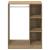 Dulap cu raft stejar artizanal 77 x 48 x 102 cm Lemn compozit GartenMobel Dekor