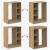Dulap cu raft stejar artizanal 77 x 48 x 102 cm Lemn compozit GartenMobel Dekor