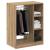 Dulap cu raft stejar artizanal 77 x 48 x 102 cm Lemn compozit GartenMobel Dekor